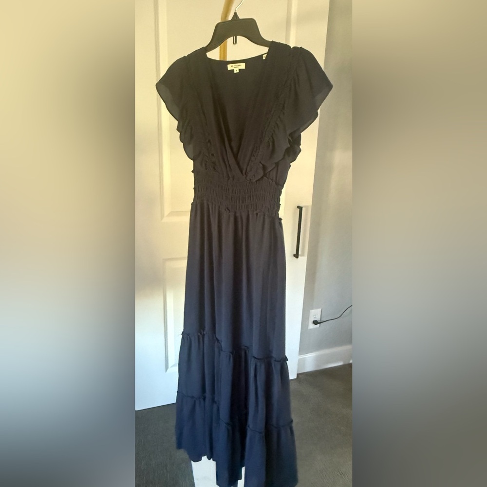 Max Studio Deep Blue Maxi Dress size S - Picture 4 of 6